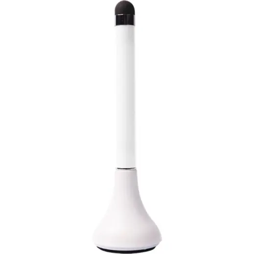 Standing Pen with Stylus and Screen Cleaner White